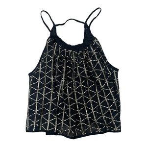 Free People Atlantis Beaded Swing Crop Tank Top